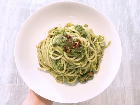 ヴィーガン　ほうれん草ペストパスタ